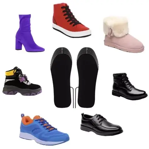 Branturi incalzite pentru incaltaminte, Alimentat prin USB, marimea 35-40, Negru