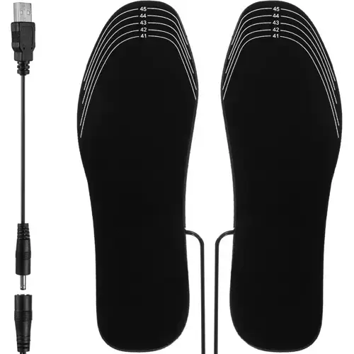Branturi incalzite pentru incaltaminte, Alimentat prin USB, marimea 41-46, Negru