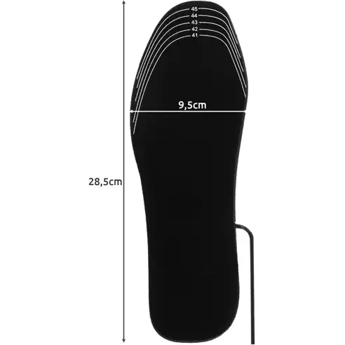 Branturi incalzite pentru incaltaminte, Alimentat prin USB, marimea 41-46, Negru