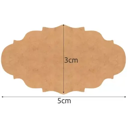 Set 300 etichete autoadezive, Hartie kraft, 3 modele, Usor de utilizat, Pentru borcane, Sticle, Depozitare de alimente sau decorare cadou, 5×3cm, Maro
