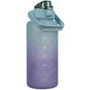 Sticla portabila de apa, Pai incorporat, Ergonomica, Gradata Motivational, Maner practic, Deschidere larga, 2L, Multicolor