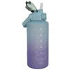 Sticla portabila de apa, Pai incorporat, Ergonomica, Gradata Motivational, Maner practic, Deschidere larga, 2L, Multicolor