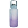 Sticla portabila de apa, Pai incorporat, Ergonomica, Gradata Motivational, Maner practic, Deschidere larga, 2L, Multicolor
