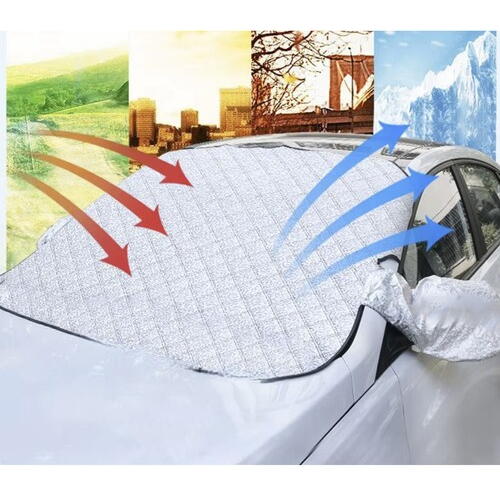 Husa Magnetica pentru Geam, Protectie Parbriz, Protectie impotriva Inghetului si Razelor Solare, Impermeabil, Material Durabil, Siguranta pentru Vopsea, 143 x 122 cm