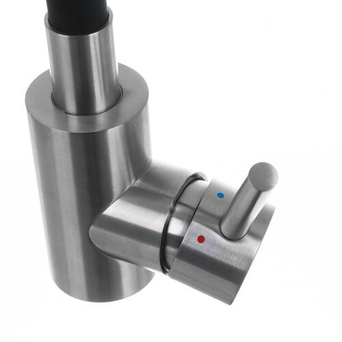 Baterie flexibila pentru chiuveta bucatarie, Rotire 360 grade, Inaltime reglabila, Silicon, Otel, PVC