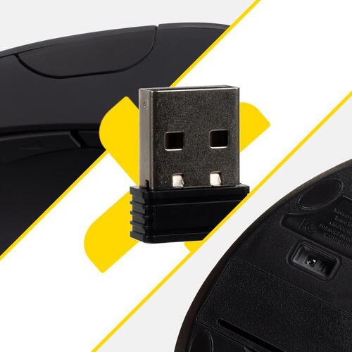 Mouse Ergonomic, Mouse Vertical Wireless Bluetooth (Bt 5.0 + Bt 3.0 + 2.4G), 3 Niveluri De Ajustare Pana La 1200 Dpi, Mouse Wireless Optic Silentios Pentru Laptop/Pc/Mac/Tableta/Ipad (Win/Android/Ios), 6 Butoane