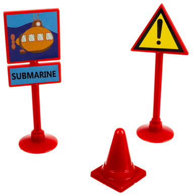 Set 25 piese cu masinuta, traseu puzzle racer, jucarie interactiva cu desene din mare, semne de circulatie si combinatii multiple