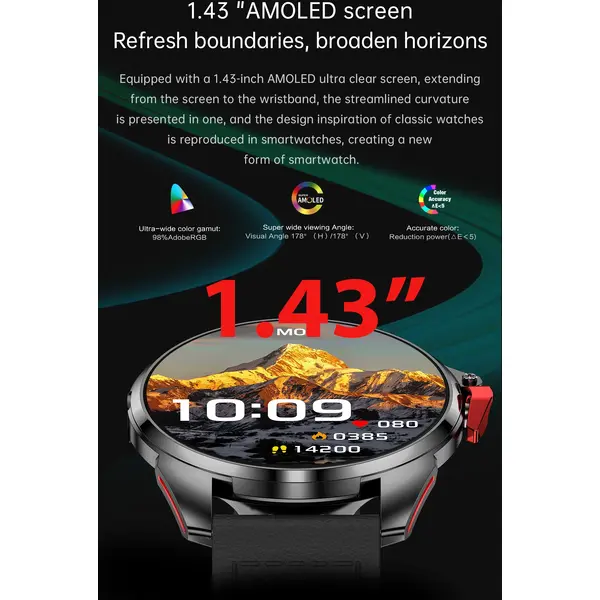 SmartWatch cu Meniu Ro, Apel Bluetooth, Ritm Cardiac, Nivel Oxigen, Calculator, Calendar, Vreme, Moduri Sport, Calorii, Alarma S875