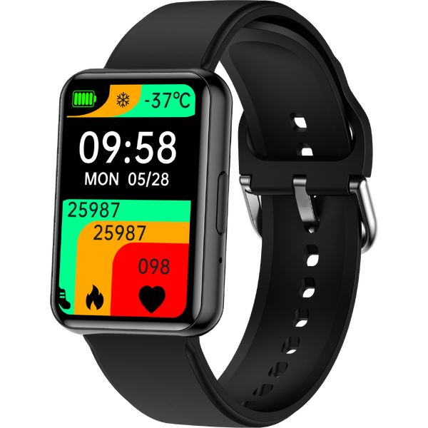 SmartWatch tip Bratara cu Apel Bluetooth, Ritm Cardiac, Nivel Oxigen, Calculator, Numar SOS, Calendar, Monitorizare Somn S878