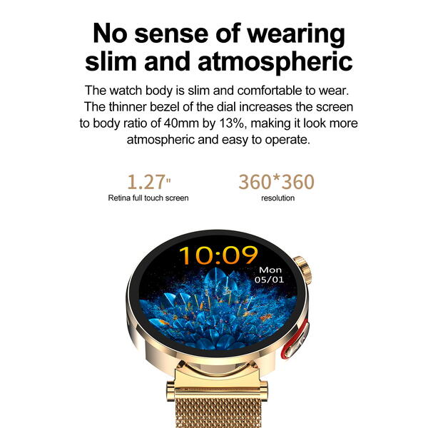 SmartWatch cu Senzor Glucometru, BIA, Ritm Cardiac, Nivel Oxigen, Tensiune Arteriala, EKG, Temperatura Corporala, Apel Bluetooth, SOS, Calculator, Ciclu Menstrual S879