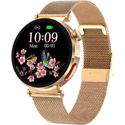 SmartWatch cu Senzor Glucometru, BIA, Ritm Cardiac, Nivel Oxigen, Tensiune Arteriala, EKG, Temperatura Corporala, Apel Bluetooth, SOS, Calculator, Ciclu Menstrual S879