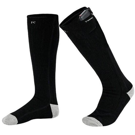 Sosete incalzite, Acumulatori Inclusi, Incarcator USB, Reglare a incalzirii in 3 trepte, 40 - 60 grade, Marime universala 36-44, Negre