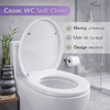 Capac WC cu Soft Close, Sistem Inchidere Lenta, Montaj Universal, Usor de Curatat, Kit de Montaj inclus, Alb