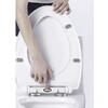 Capac WC cu Soft Close, Sistem Inchidere Lenta, Montaj Universal, Usor de Curatat, Kit de Montaj inclus, Alb