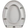 Capac WC cu Soft Close, Sistem Inchidere Lenta, Montaj Universal, Usor de Curatat, Kit de Montaj inclus, Alb