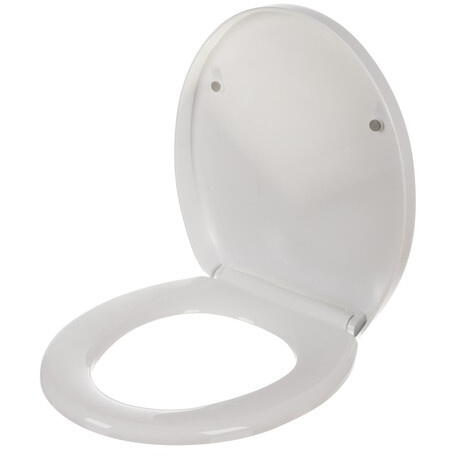 Capac WC cu Soft Close, Sistem Inchidere Lenta, Montaj Universal, Usor de Curatat, Kit de Montaj inclus, Alb