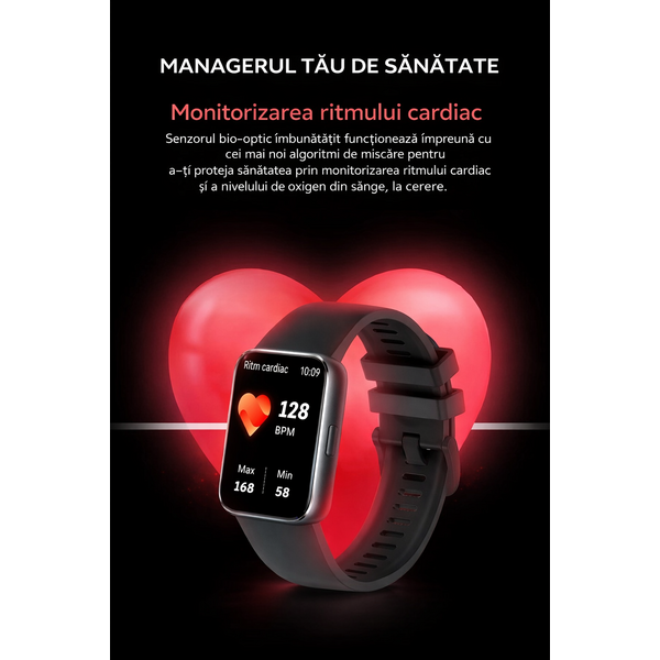 SmartWatch Cu Apel Bluetooth, Ritm Cardiac, Nivel Oxigen, Tensiune Arteriala, Moduri Sport, Calorii, Monitorizare Somn, Meniu RO, Nivel Stres, Calculator S882