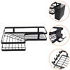 1+1 GRATIS Set Raft de Dus cu Etajere Colt pentru Baie, din Otel Inoxidabil, Organizator Baie cu Montare Usoara fara Gaurire, Design Modern, Negru