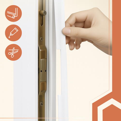 Banda pentru etansare usi si ferestre, Impermeabila, 400 x 2.1 cm, grosime 2 mm, alba