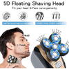 Aparat fara fir de ras, barbierit si tuns, 6 lame, 3 capete interschimbabile, 5 accesorii, IPX6, 600 mAh, USB, 9 x 7.5 x 8 cm, Negru