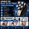 Aparat fara fir de ras, barbierit si tuns, 6 lame, 3 capete interschimbabile, 5 accesorii, IPX6, 600 mAh, USB, 9 x 7.5 x 8 cm, Negru