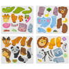 Carte tip Puzzle Magnetic , Set 47 magneti, 6 Cartonase Duble, Tema Animale