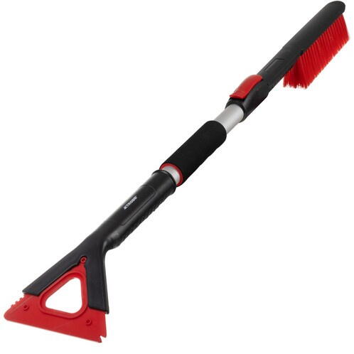 Racleta Auto Telescopica ,Lungime Reglabila de la 86 la 103 cm, Eficineta si Rezistenta, Razuitoare Detasabila, Prietenos cu Vopseaua Masinii, Negru/Rosu