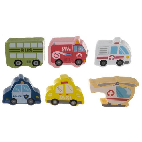 Joc cuburi lemn Oras colorat, 100 piese de construit, Dezvoltare motrica si inteligenta copii