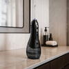 Irigator bucal profesional portabil, 5 moduri, 8 duze, 300 ml, 2500 mAh, IPX7, pentru dinti, gingii, limba si nas, Negru