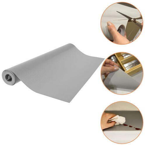 Folie antiderapanta pentru sertare, Impermeabila, Grosime 0.7 mm, 500 x 50 cm, Gri