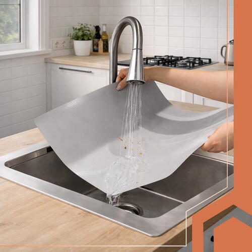 Folie antiderapanta pentru sertare, Impermeabila, Grosime 0.7 mm, 500 x 50 cm, Gri