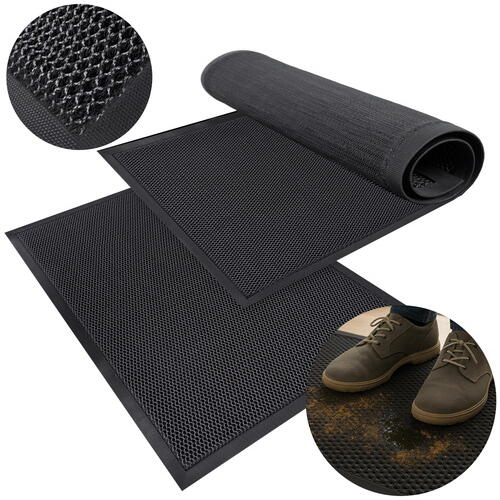 Covoras intrare, Antimurdarie, Antiderapant, 60x90 cm, Negru