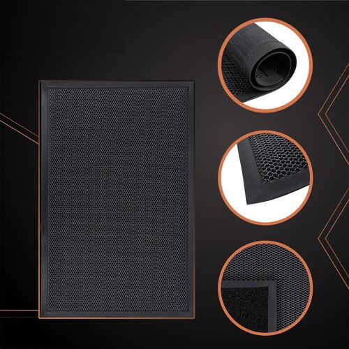 Covoras intrare, Antimurdarie, Antiderapant, 60x90 cm, Negru