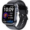 SmartWatch cu EKG, Ritm Cardiac, Temperatura Corporala, Nivel Oxigen, HRV, Tensiune Arteriala, Calculator, Asistent Vocal Inteligent AI, Apel Bluetooth S885