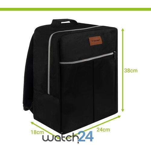 Rucsac, Geanta de calatorie, 17L, 38x24x18cm, Trusa Cosmetice Inclusa, Negru