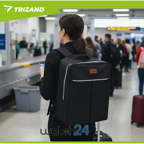 Rucsac, Geanta de calatorie, 17L, 38x24x18cm, Trusa Cosmetice Inclusa, Negru