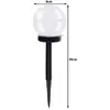 Lampă solară de grădină – sferică, set de 6 buc