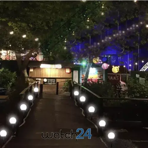 Lampă solară de grădină – sferică, set de 6 buc