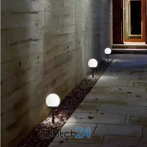 Lampă solară de grădină – sferică, set de 6 buc