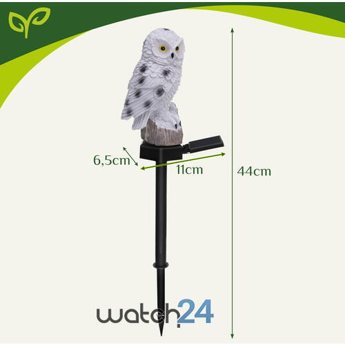 Lampă solară de grădină – bufniță