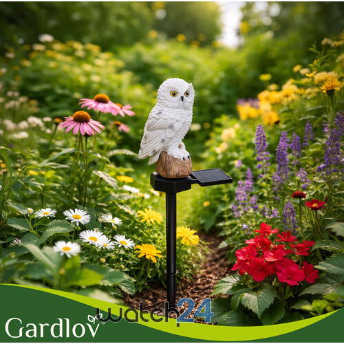Lampă solară de grădină – bufniță