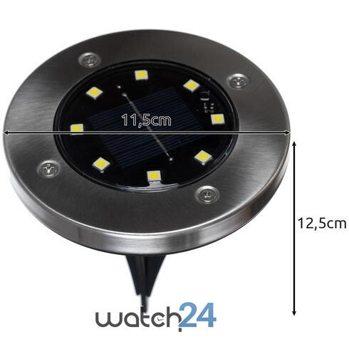 Set 12 Lămpi Solare de Grădină Alb Rece cu Senzor de Mișcare IP65 11.5cmx12.5cmcm