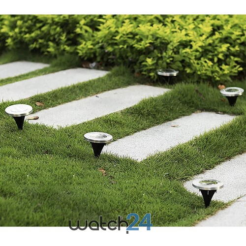 Set 12 Lămpi Solare de Grădină Alb Rece cu Senzor de Mișcare IP65 11.5cmx12.5cmcm