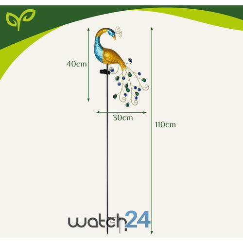 Lampa solară „Păun”, 40 Led-uri