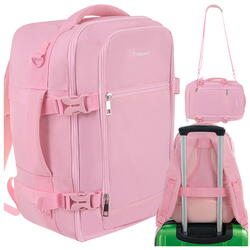 Rucsac, Geanta de calatorie, 20L, 40x25x20cm, 2 Compartimente, Roz