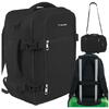 Rucsac tip Geanta de calatorie, 20L, 40x25x20cm, 2 Compartimente, Negru