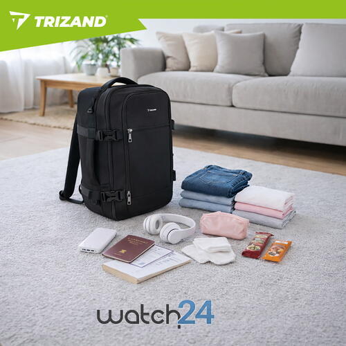 Rucsac tip Geanta de calatorie, 20L, 40x25x20cm, 2 Compartimente, Negru