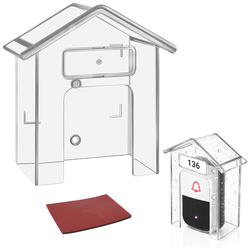 Husa protectie sonerie wireless, Impermeabila  Exterior, Transparent