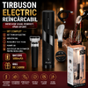 Set Tirbuson Electric, Reincarcabil, Accesoriu taiat folie, Pompa vid, Dop sticla vin cu pompita pentru scos aerul