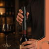 Set Tirbuson Electric, Reincarcabil, Accesoriu taiat folie, Pompa vid, Dop sticla vin cu pompita pentru scos aerul